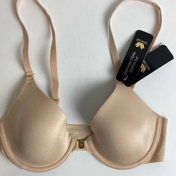 Wacoal NWT Soft Seductive Front Close Convertible Contour Bra 853108 32C Neutral - Picture 2 of 12